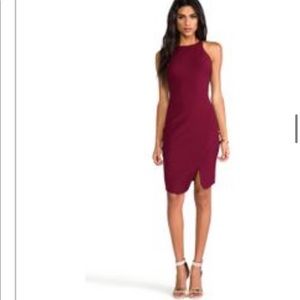 Elizabeth & James Burgundy Dress
